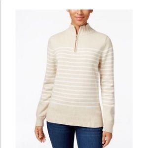 Karen Scott Sweater 1/4 Zip